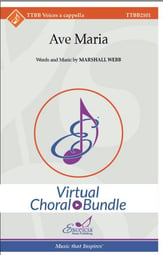 Ave Maria TTBB choral sheet music cover